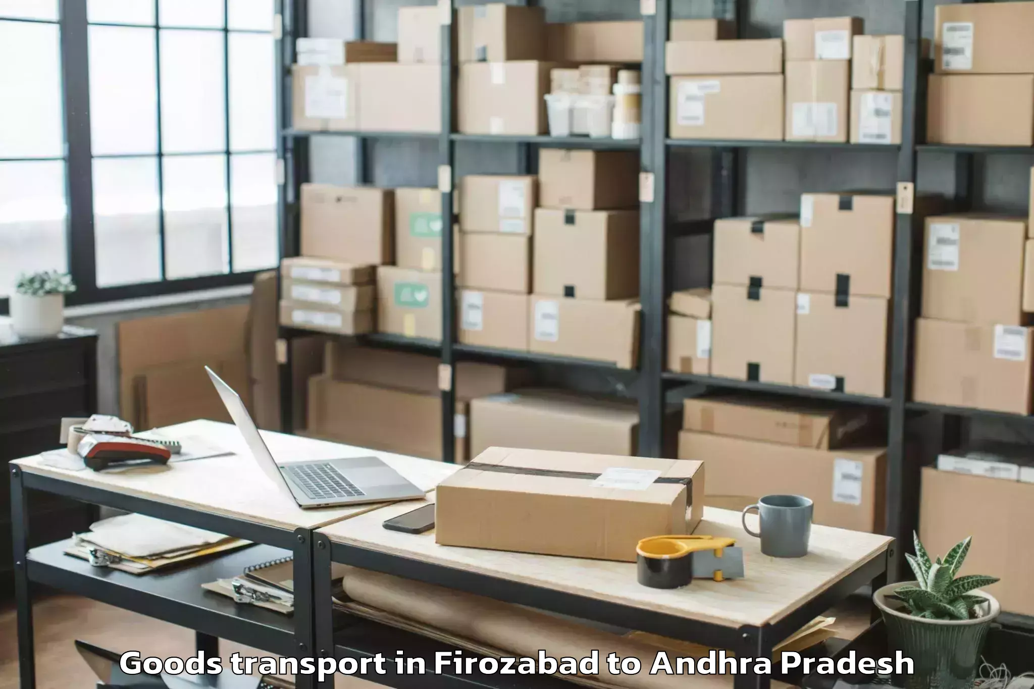 Reliable Firozabad to Santhamaguluru Goods Transport